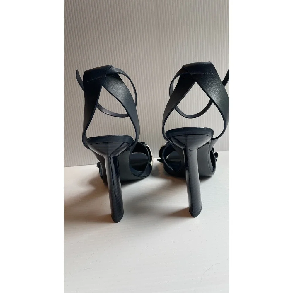 Mercedes Castillo Milee Origami Flower Ankle Strap Sandal Blue US 9 EUR 39 NWOB